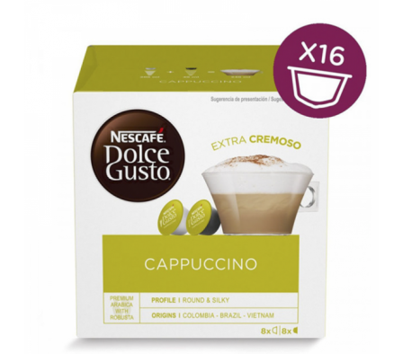 Café para Maquina Nescafé Dolce Gusto Cappuccino Caja x 16 Capsulas