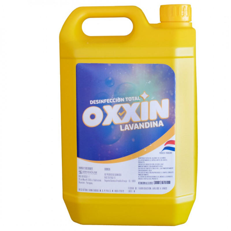 Lavandina Oxxin 5lts. al 2,5%